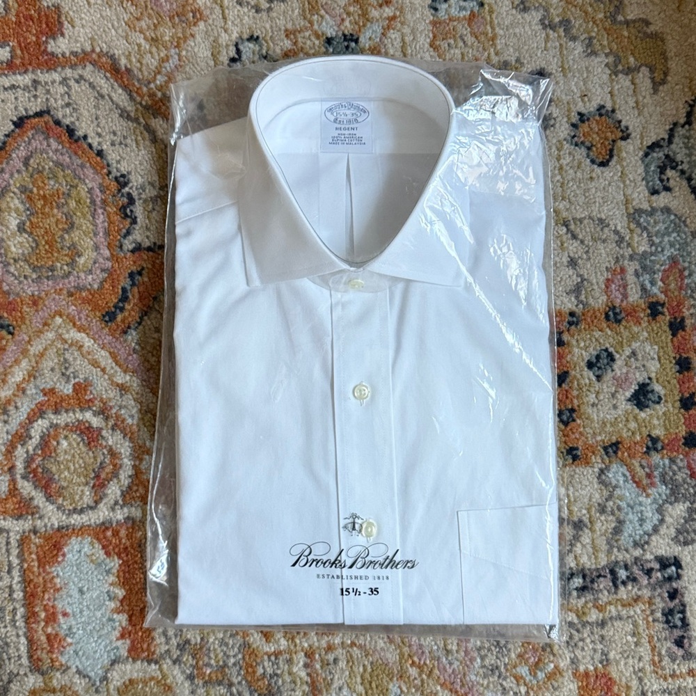 Brooks Brothers Classic White Dress Shirt